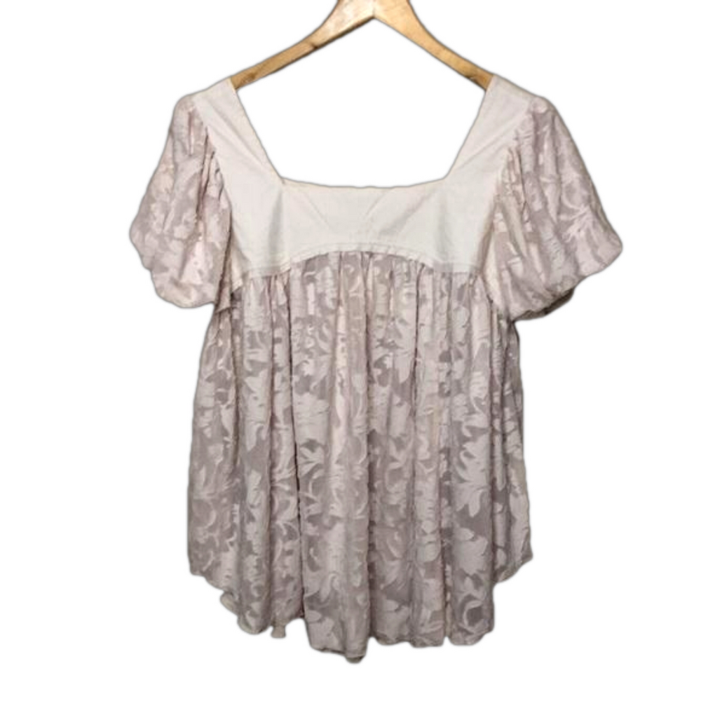 Free People Soft Cream Floral Blouse - Picture 4 of 14